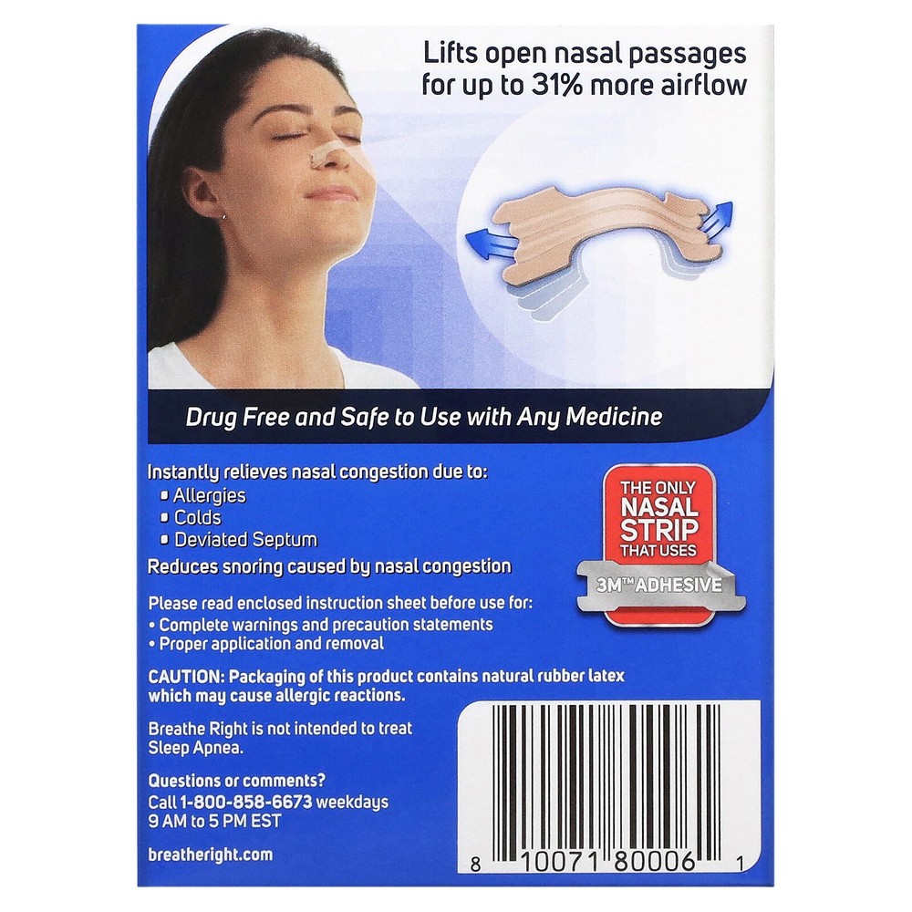 Nasal Strips, Original, Small/Medium, 30 Tan Strips