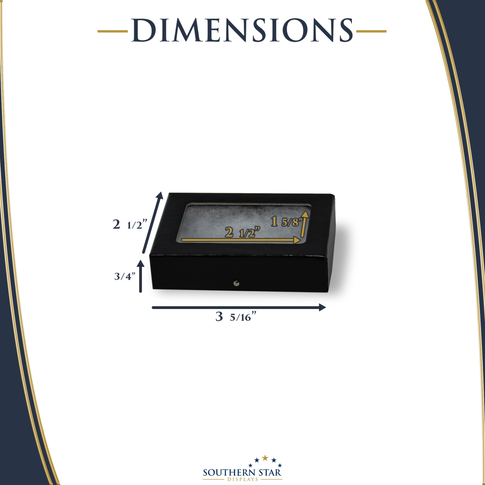 6 Pack of 2 x 3 1/2 x 3/4 Riker Display Cases Boxes for Collectibles Jewelry