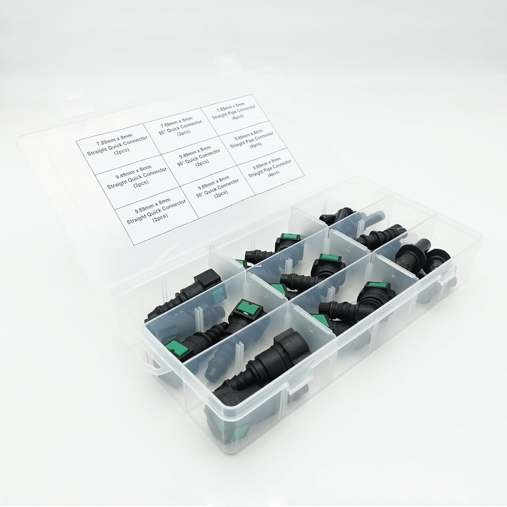 AC PERFORMANCE 24PCS Assorted - Assortment - 8mm, Quick Connector Kit