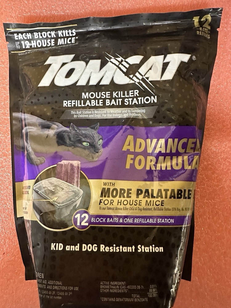 Tomcat Advanced Brand Mouse Bait with Refillable Station -** NEW