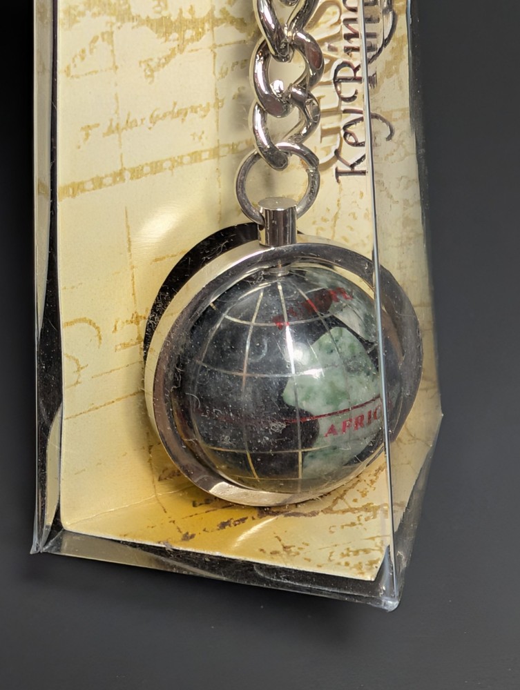 Gemstone Globe Keychain New