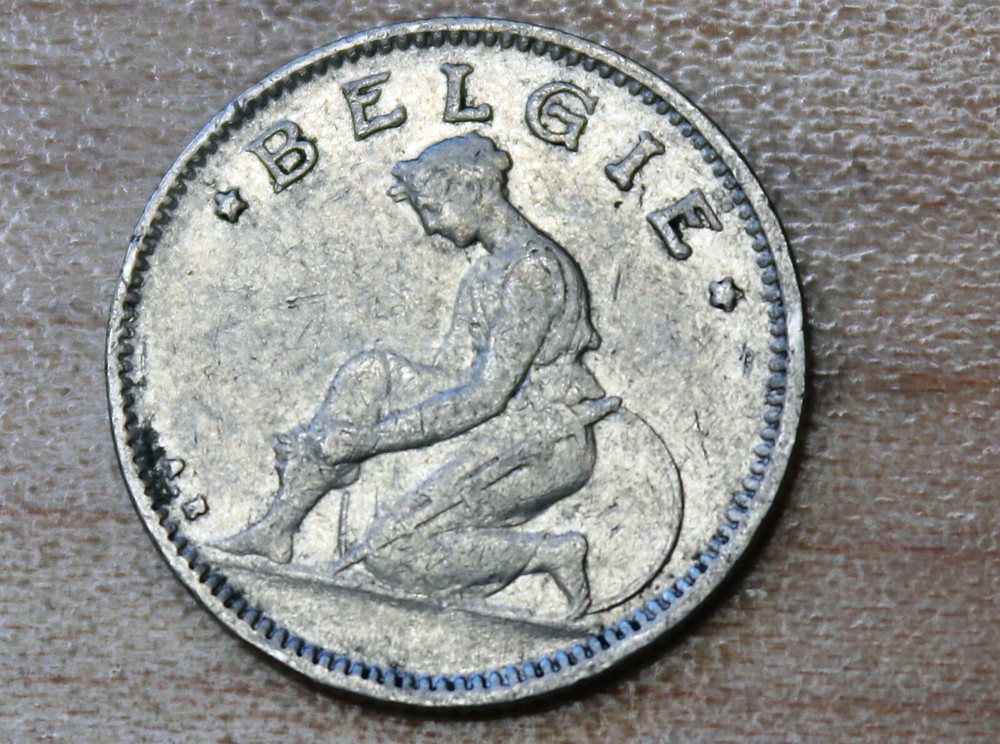 1923 Belgium 50 Centimes Dutch text