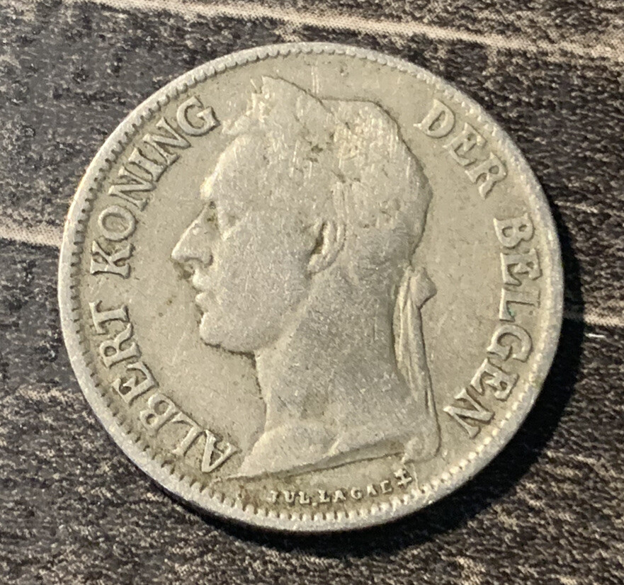 Belgian Congo 1924 50 Ces Coin.