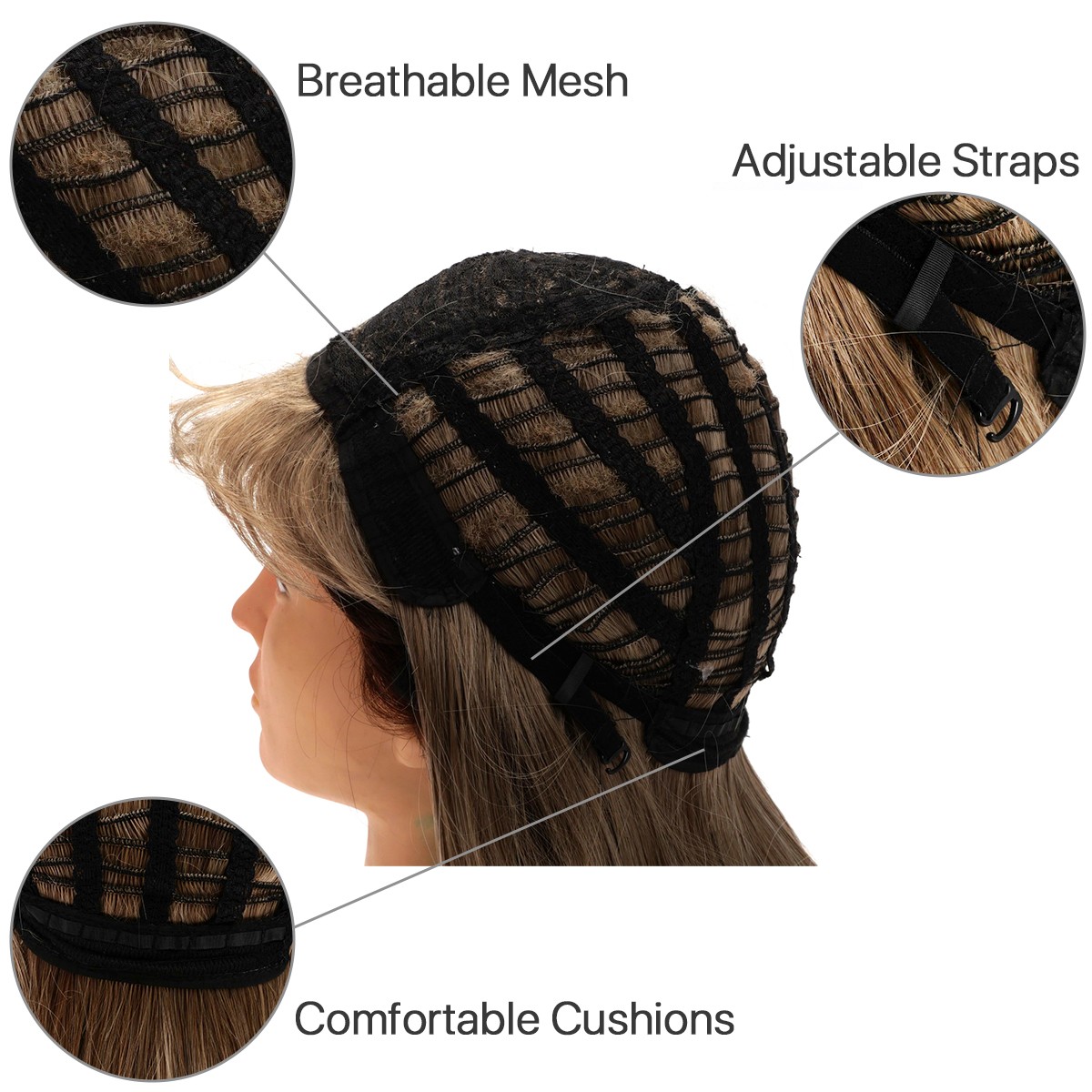 Jason Brown Mullet Wig 80's Costume Wigs for Men