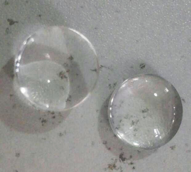 1p,16mm convex optical plastic led lens for