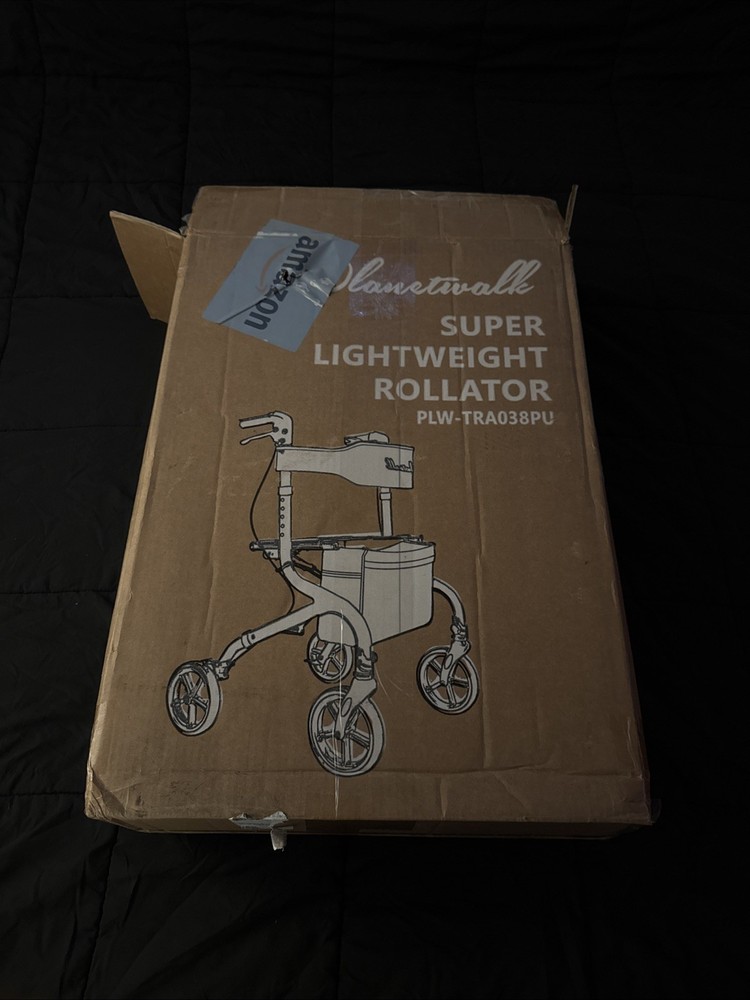 Planet Walk Super Lightweight Rollator Walker Foldable Rolling Walker  NEW