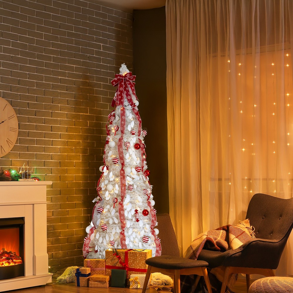 6 FT Fully Decorated Pre-lit Christmas Tree
