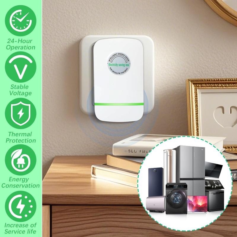 1PCS Plug-In Power Box with US Plug, Wide Voltage Range 90–250V, 2026 Design