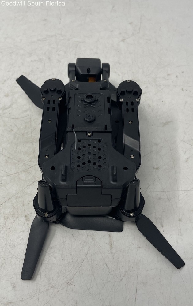 Black Remote Controller Folding Drone Pliant With Accessories Not Tested