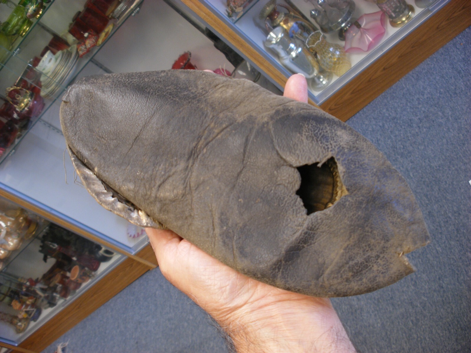 Antique Vtg Native American Plains Indian Beaded Moccasins - Damage - As-is!