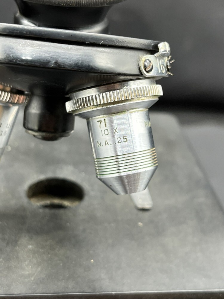 AO Spencer Microscope, Vintage Texas Tech 71