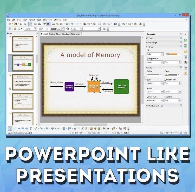 Open Office 2023 | Word Processor, Slide Show, Spreadsheet Software Suite | DVD