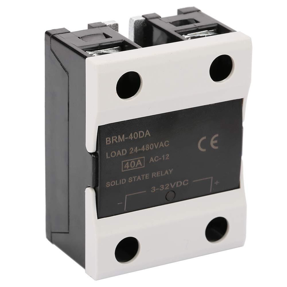 BRM-40DA Load 24-480VAC Solid State Relay Reduced EMI. Ideal for Heating Cool...