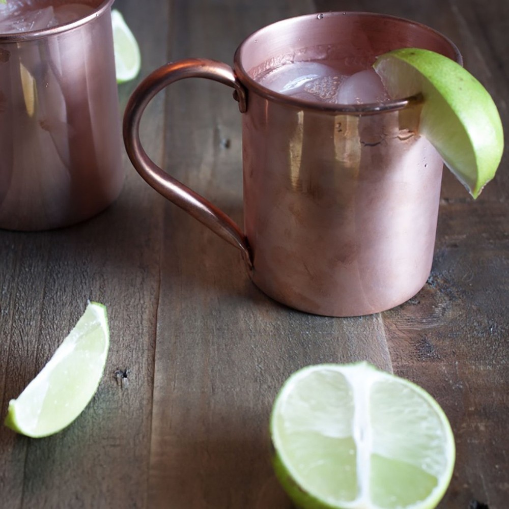Moscow Mule Copper Mug 16oz Solid Unlined Authentic Cocktail Mug NEW