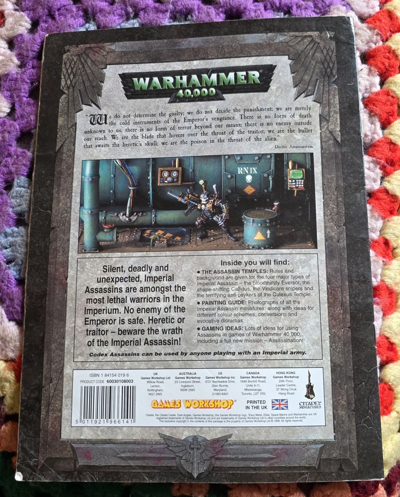 Warhammer 40k Codex Assassins supplement