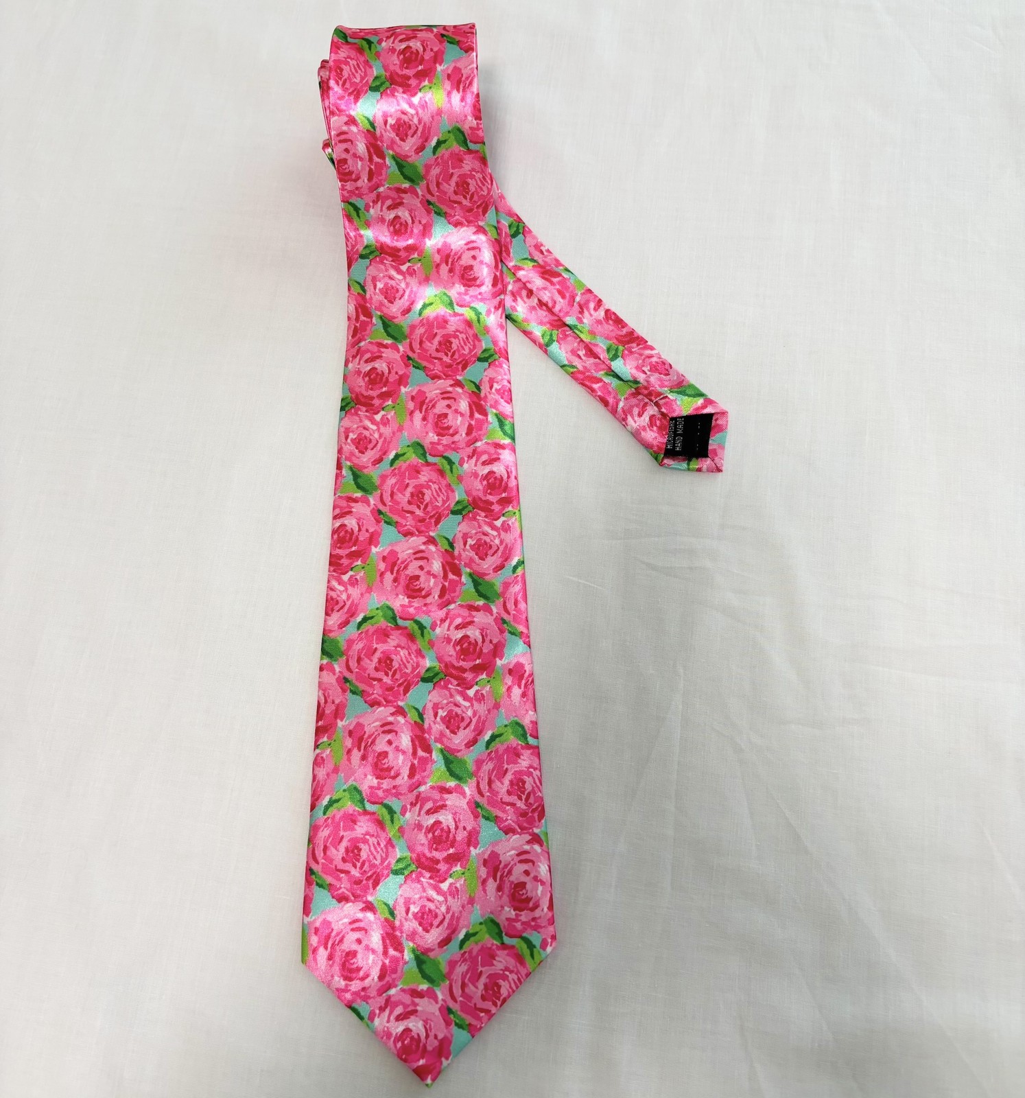 Men's Tie made from Lilly Pulitzer fabric Polyester, Hotty Pink First Impression