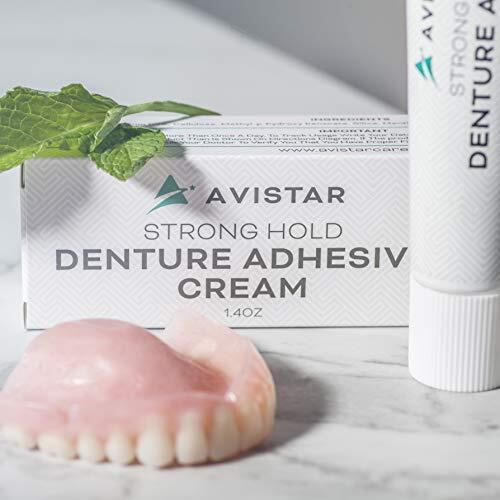 Denture Adhesive Cream 5 Pack Extra Strong Hold With Easy Application