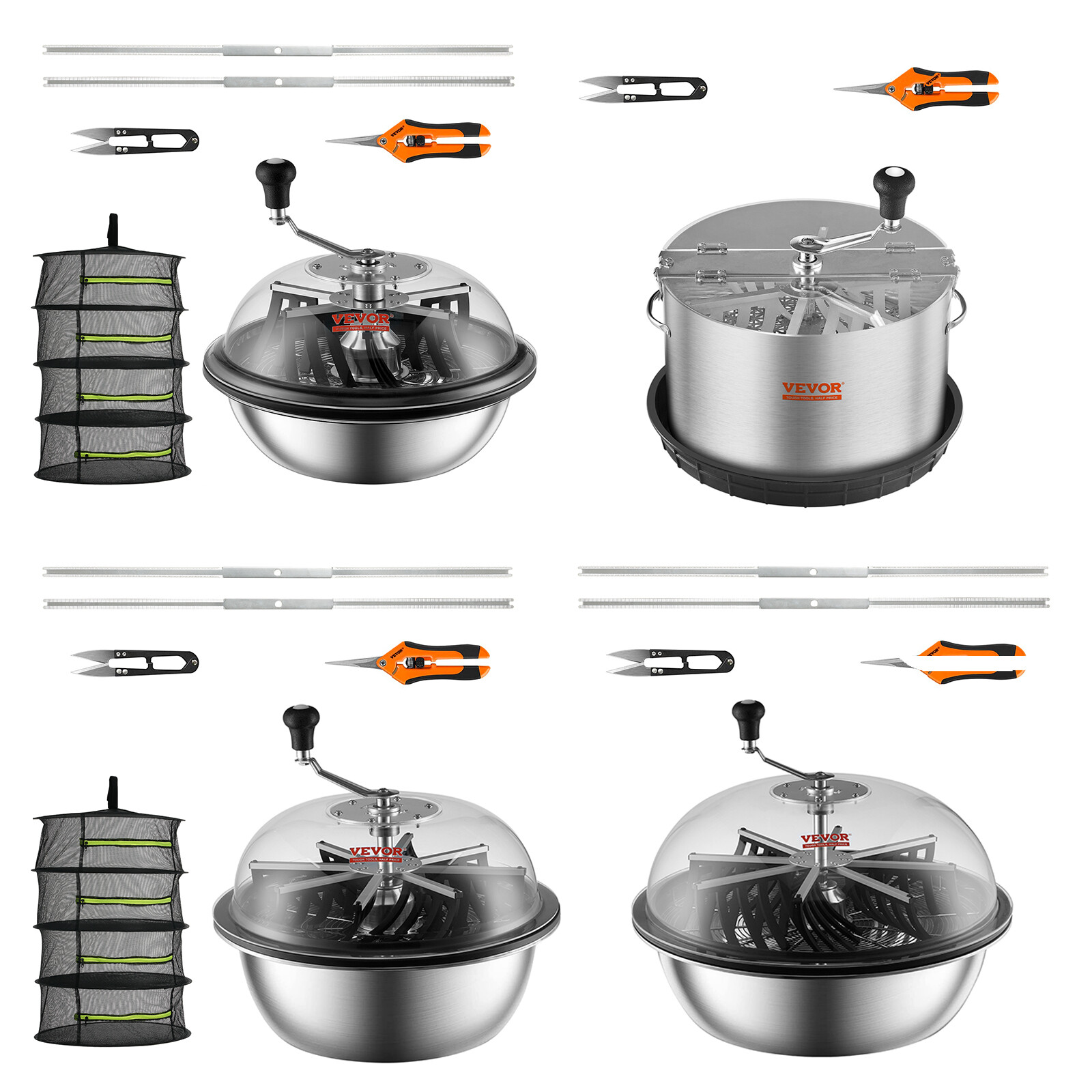 VEVOR Bud Leaf Trimmer Stainless Steel Manual / Electric Bud Trimmer Machine