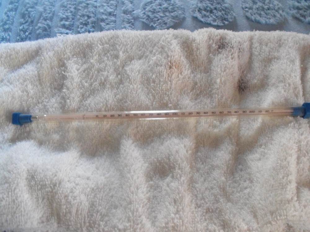 Glass Darkroom Thermometer. Never used.