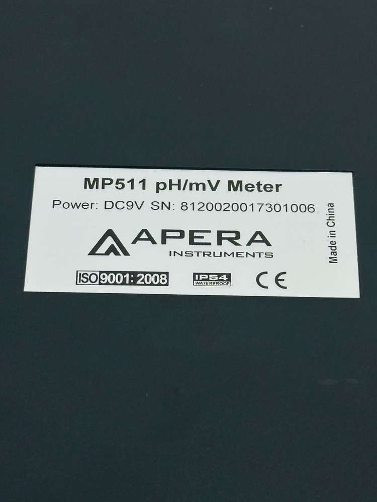 Apera Instruments MP511 pH/mV Meter Unit DC9V - FREE SHIPPING