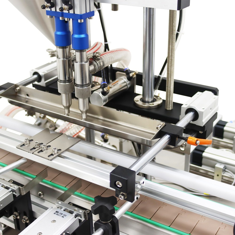 10-100ml Desktop Automatic Double Head Paste Filling Machine W/Control Display