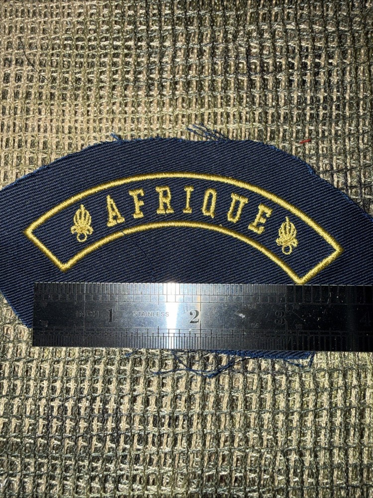 French Foreign Legion Pocket Patch Commandos Afgan War -AFRIQUE TAB