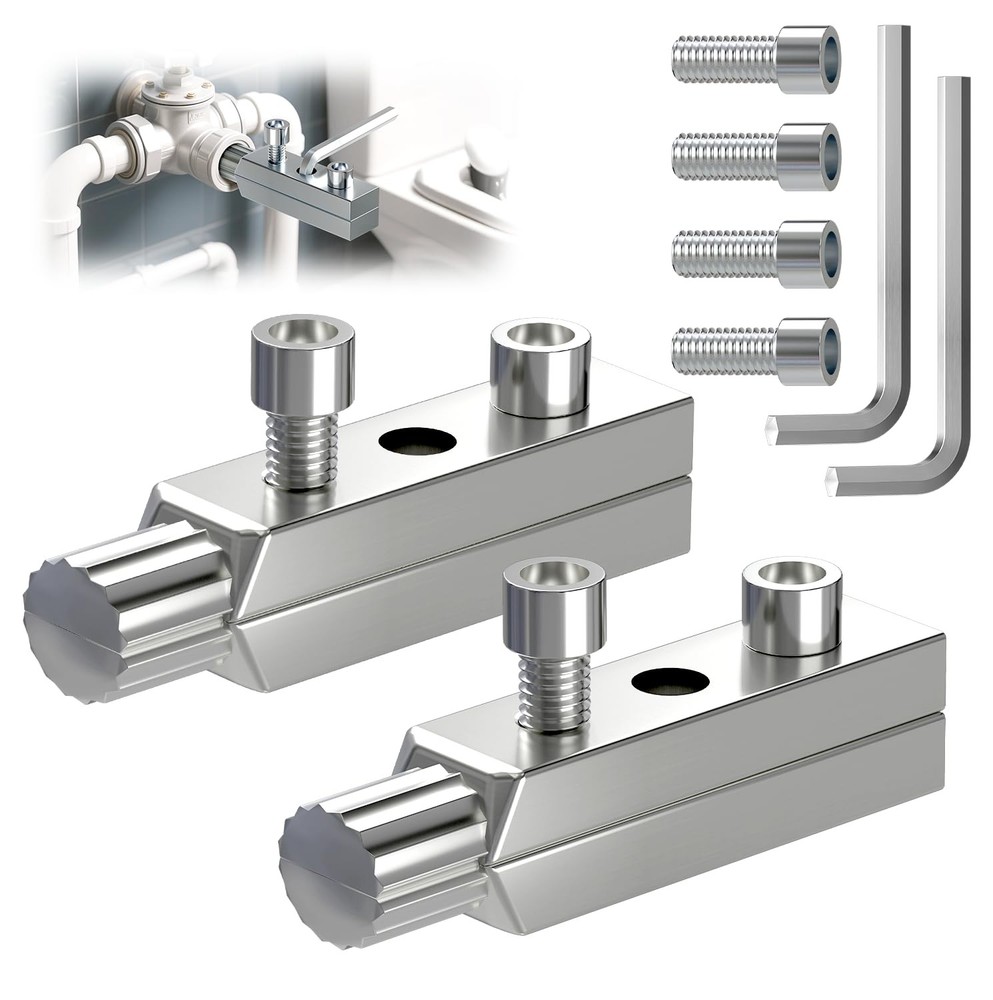 2 Pack Broken Pipe Extractor Tool, Easy-Out Stripped Screw Set,...