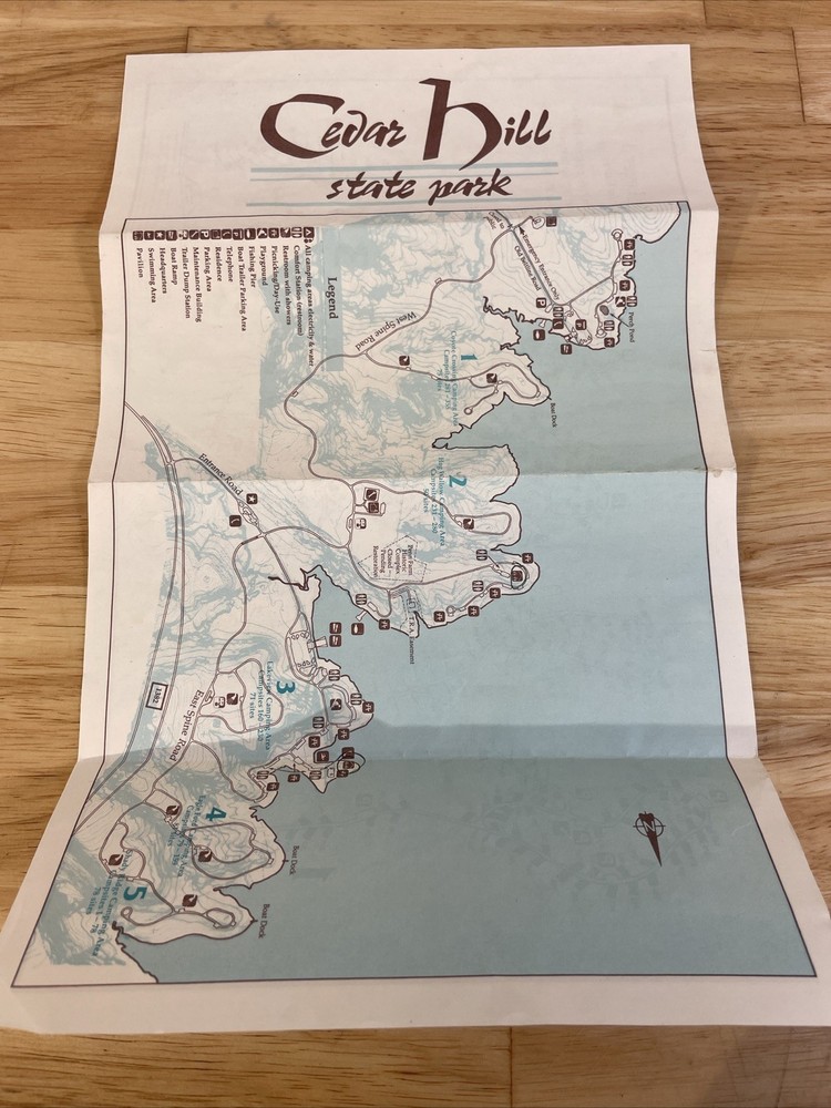 Used Cedar Hill State Park Map