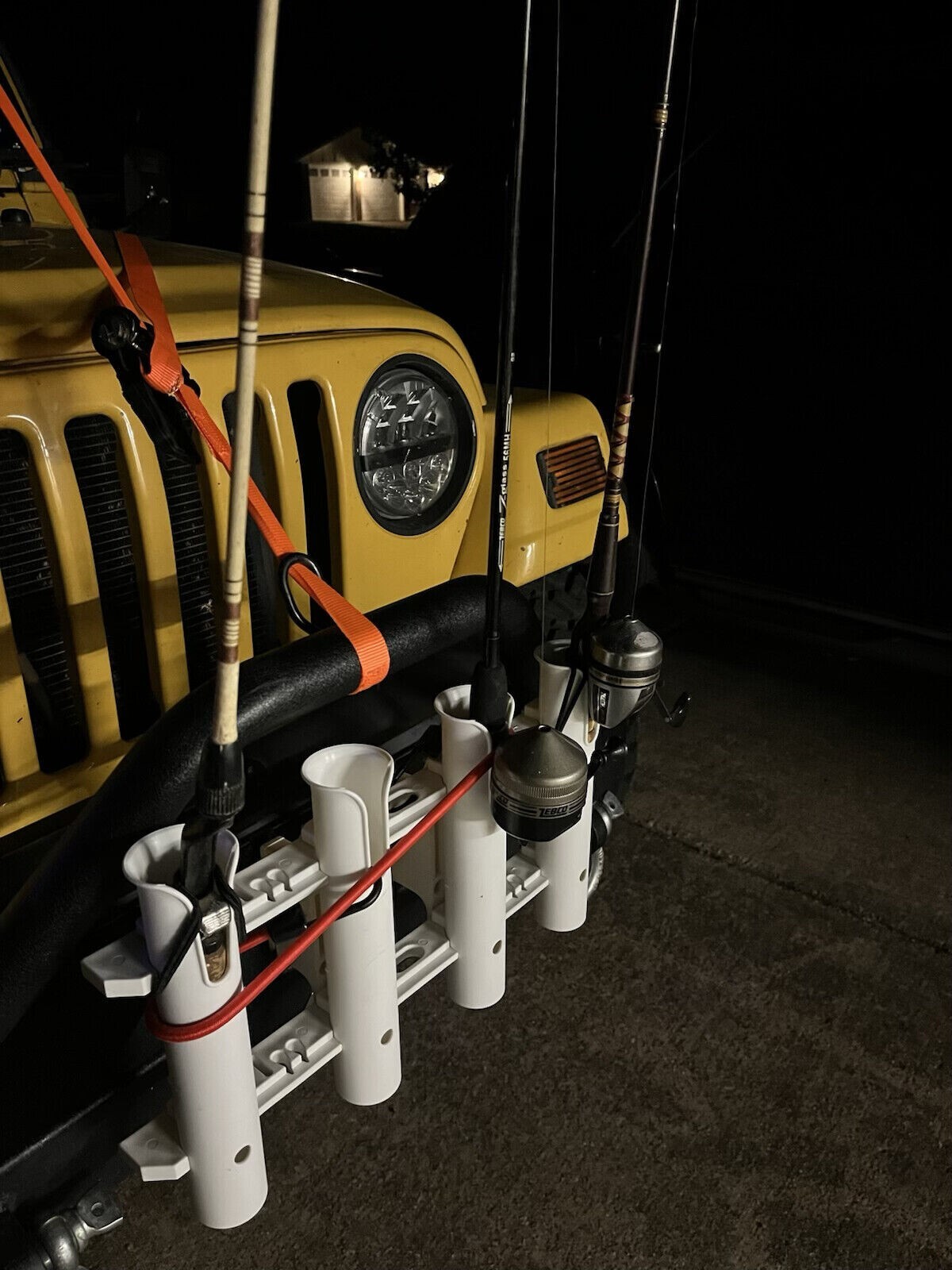 Fishing Rod Holder CLAMP2 Pontoon SeaDoo Switch ATV UTV Golf Cart Brush Rail