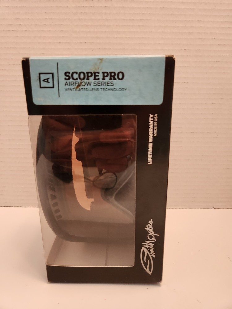 Ski Goggles Smith Optics Scope Pro SP3 Medium Fit Gloss Black Used