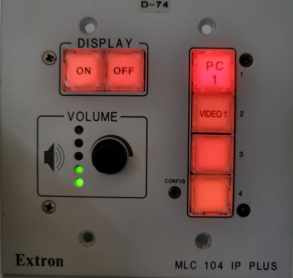Extron MLC 104 IP Plus MediaLink Controller Ethernet Control Wall Mount
