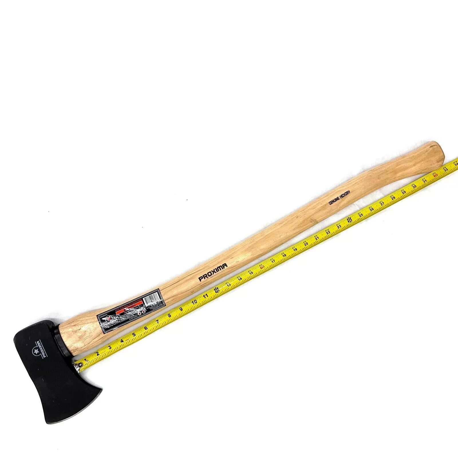 Proxima 3.5 lbs Single Bit Axe with 33 inches Hickory Wood Handle 1005982294