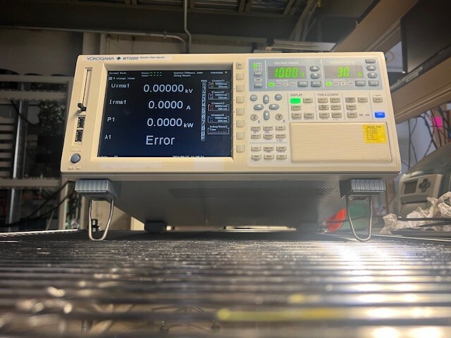 YOKOGAWA WT3000 Digital Power Analyzer with four 30 Amp input elements (760304)