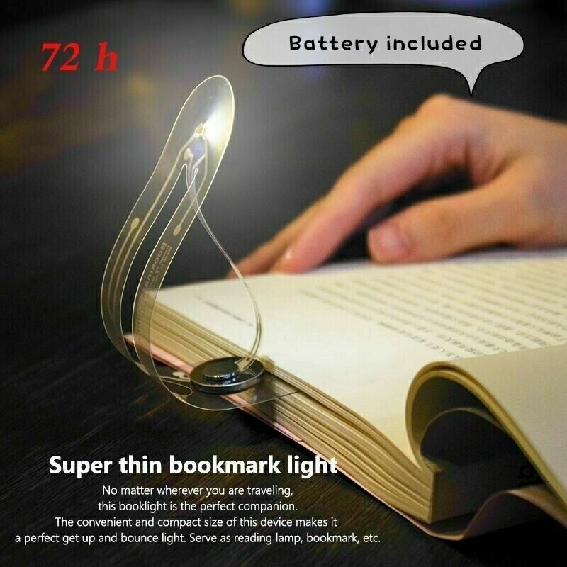Mini Bookmark with Lamp Led Light for Reading Book Bookmark Reading Lamp Creativ