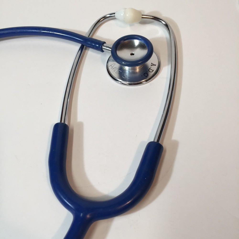 Stethoscopes -(1) ADC, (1) Unmarked- Blue 30" Excellent Condition