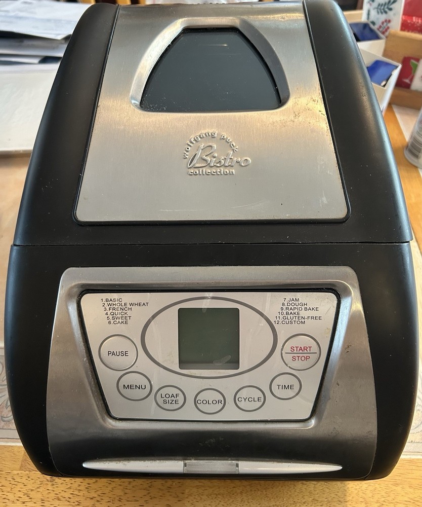 Wolfgang Puck Bistro Collection 2.5 Pound Breadmaker Bread Machine Model BBME025