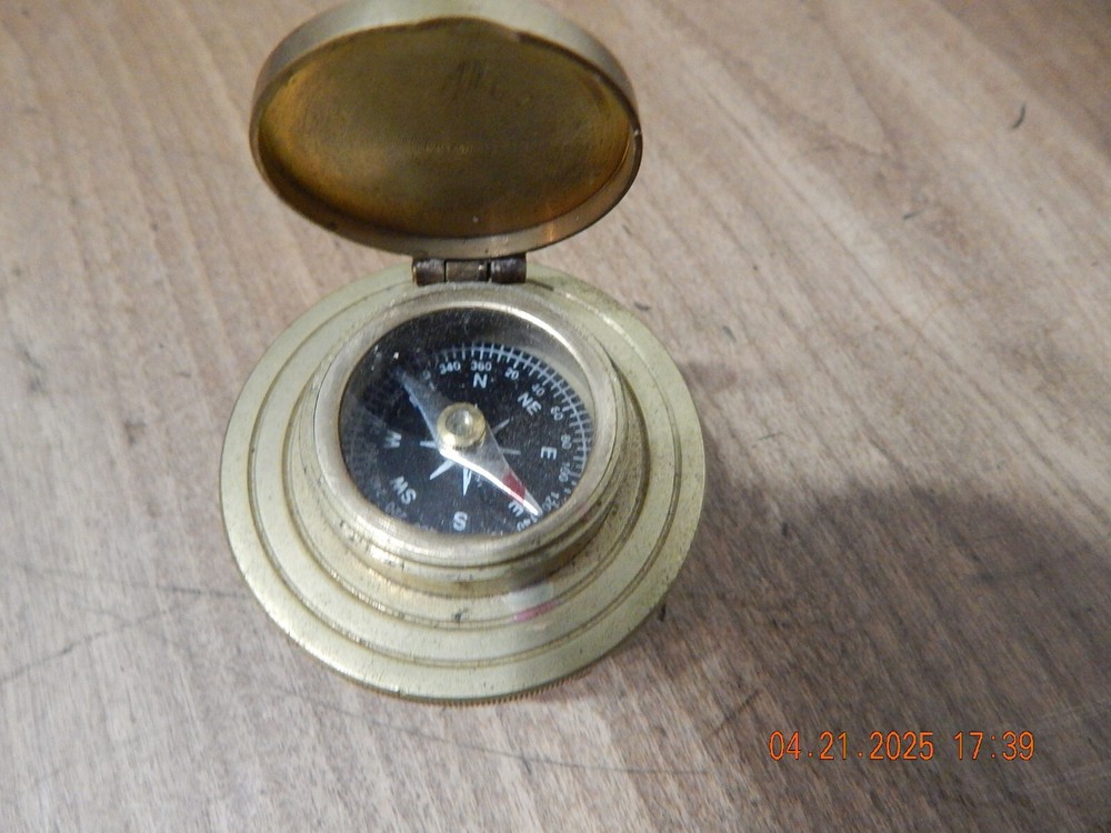 Vintage Brass Compass - Stanley London