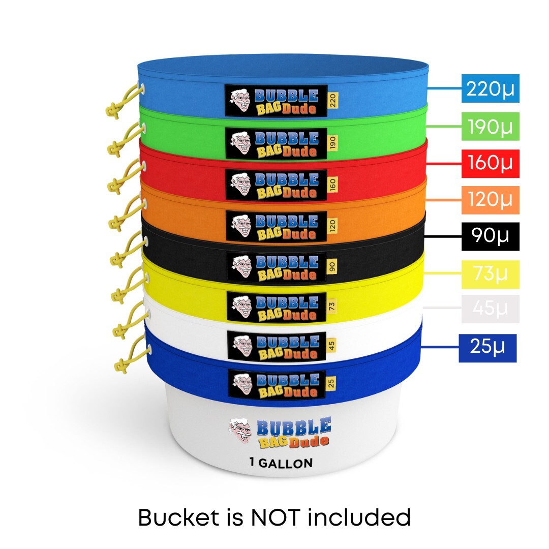 Bubble Bag BUBBLEBAGDUDE 1 GAL - 8 Bag Kit Bubble Hash Bags Herbal Extractor