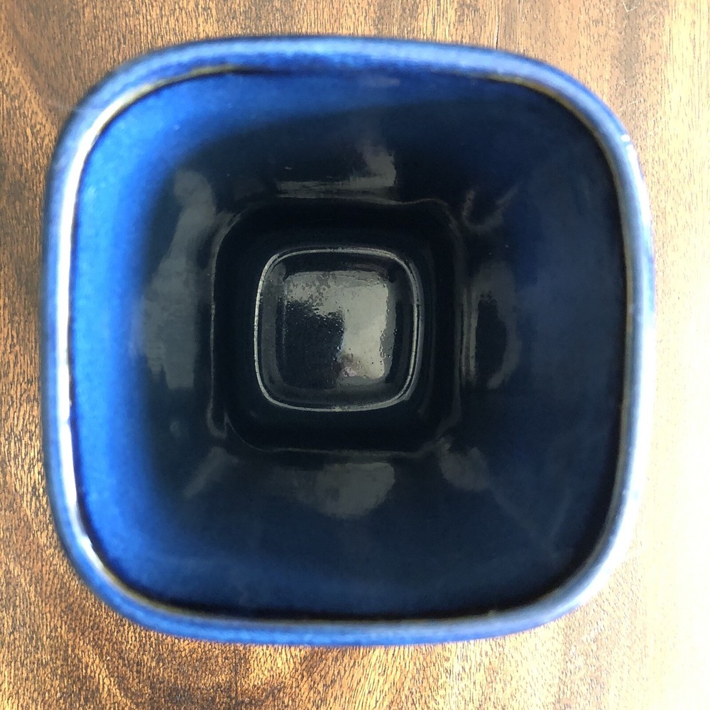 Leftron Cherison Harmony Blue Square Vase 7" x 4"