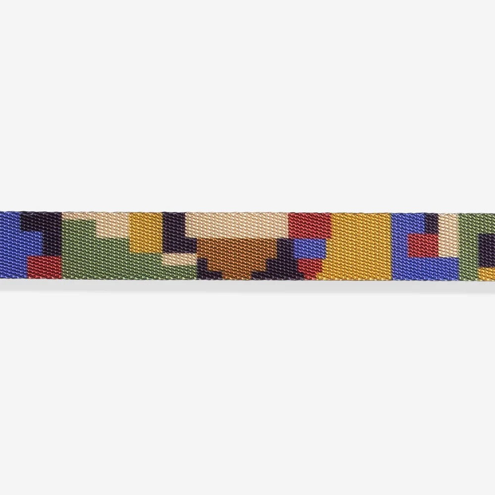 ZEE.DOG | Durable Adjustable Dog Collar | 4-point locking buckle | Pixel