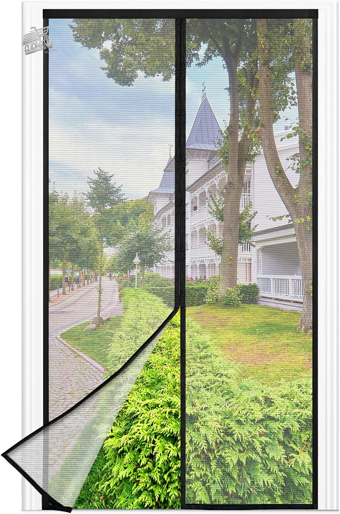 Magnetic Mosquito Net Window Door 150x220 - Black Fine Net Automatic Closure