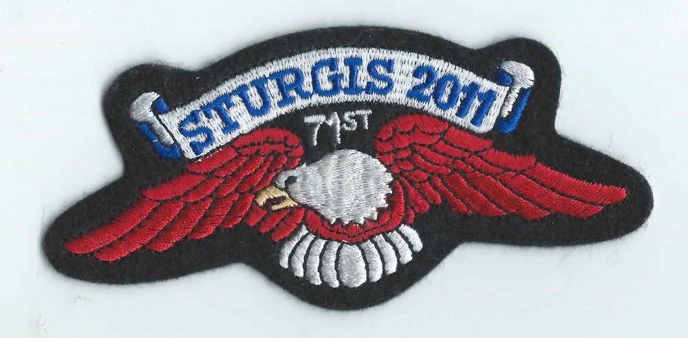 Harley Davidson Motorcycle Emblem Patch Sturgis 2011 7ist Rally