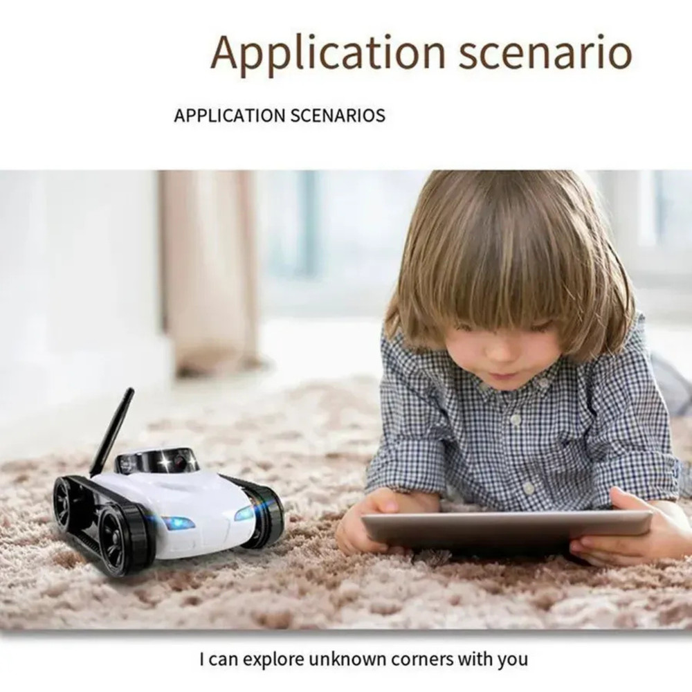 WiFi RC Tank Robot FPV Camera Real-Time Video iOS Android App Remote