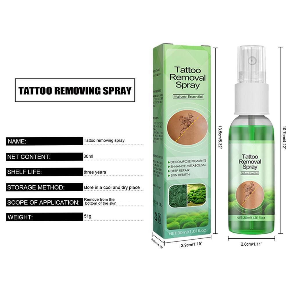 Quick Tattoo Removal Cream Natural Safe Pigment Permanent RemoverSpray J6R1