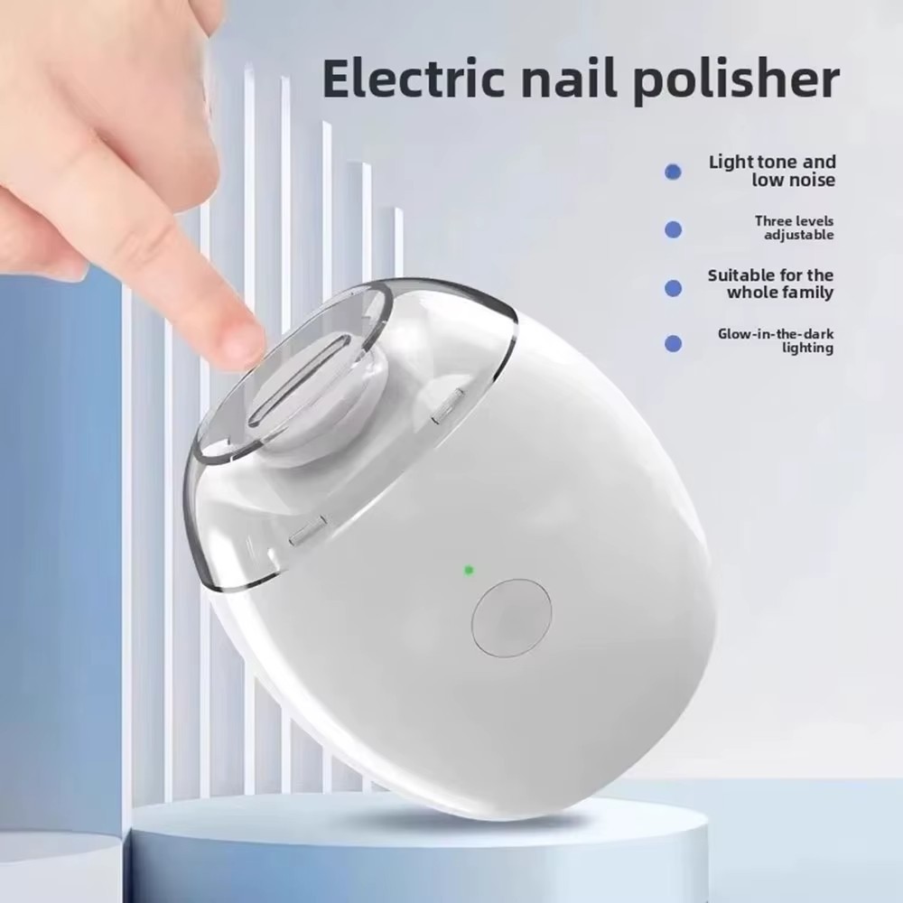 Electric Nail Grinder Automatic LED Light Trimmer Toe Cutter