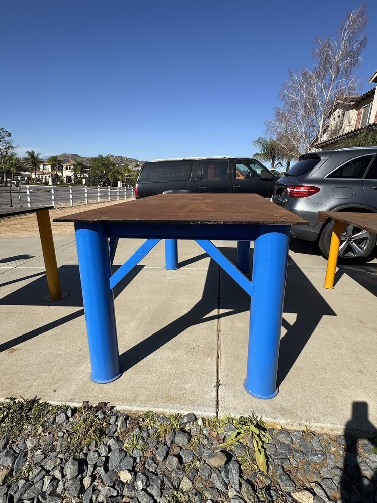 8x4' steel welding table