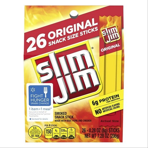 Slim Jim Original Meat Snack Sticks