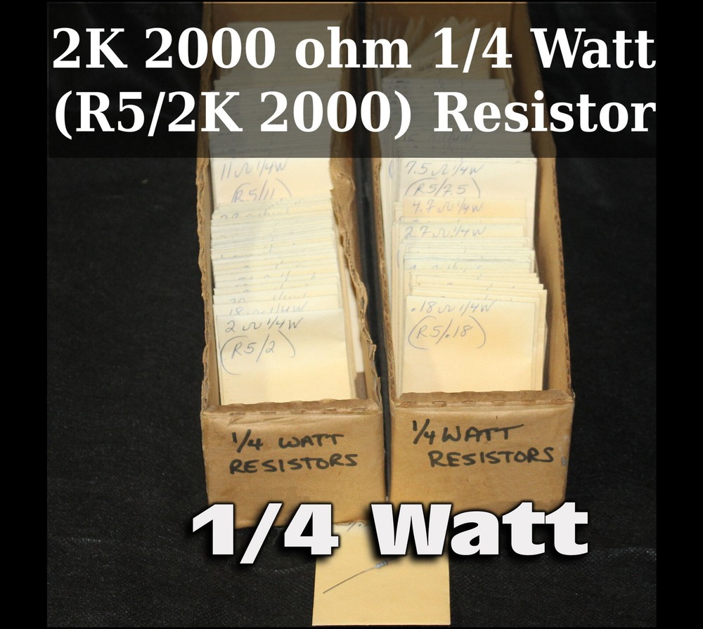 2K 2000 ohm 1/4 Watt (R5/2K 2000) Resistor  - 63983