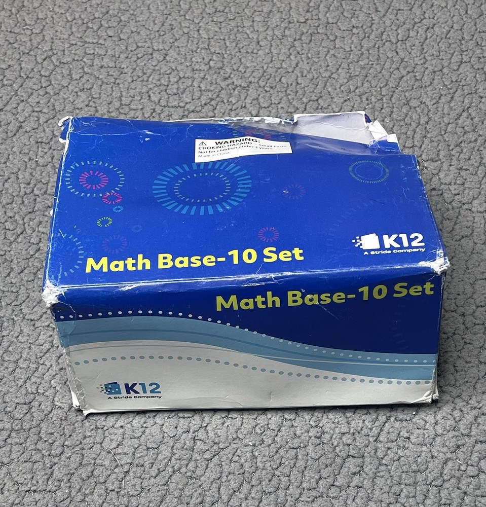 K-12 Math Base 10 Set Complete New In Box Kids Math Blocks