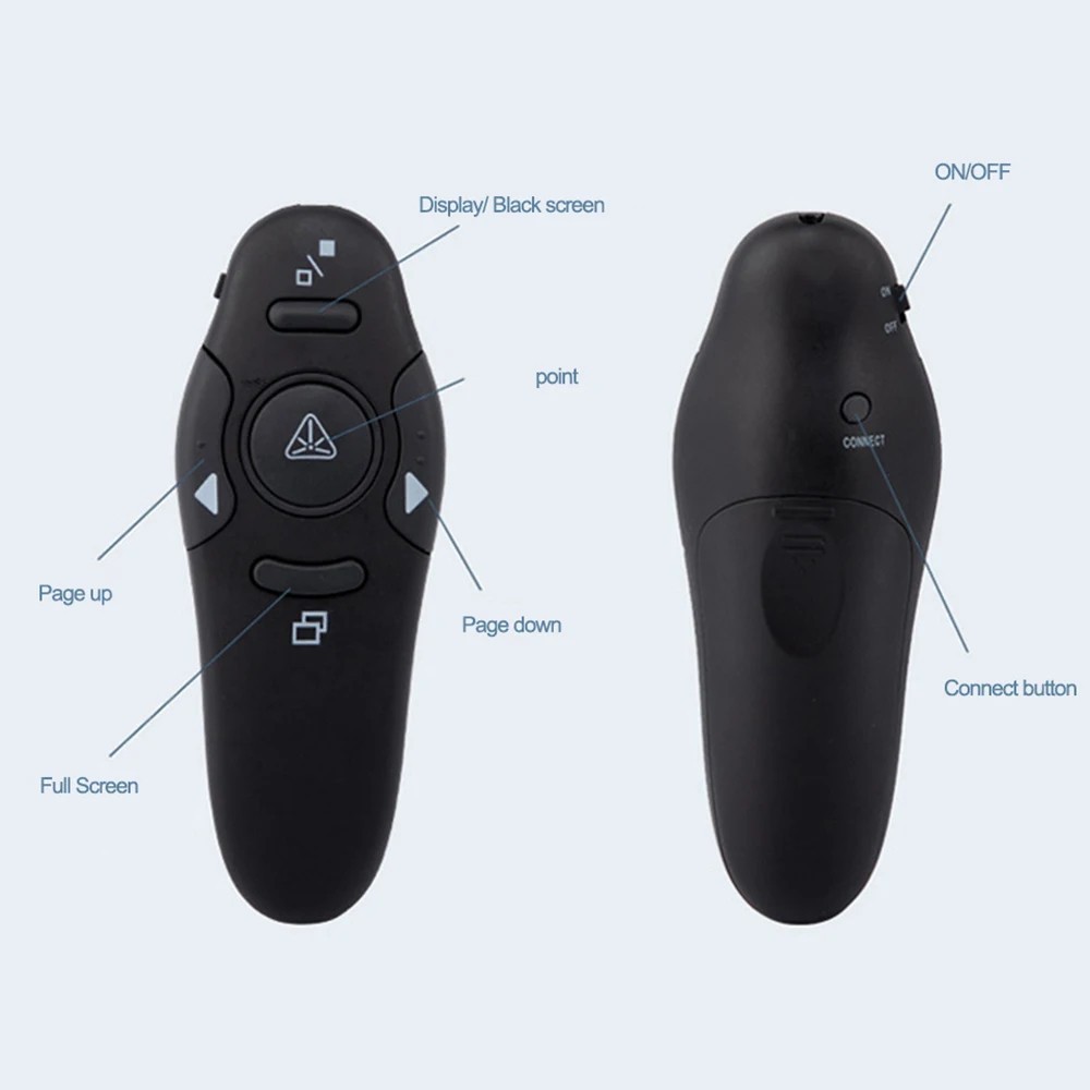 Power Point Presentation Remote Wireless USB PPT Presenter Laser Pointer Clicker